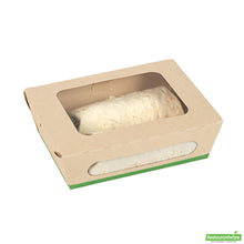 Wholesale Restaurantware 28 Oz Bamboo Paper Small Bio Take Out Container - 6.3" X 4.7" X 2"- Bulk