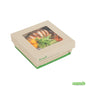 Wholesale Restaurantware 27 Oz Bamboo Paper Medium Take Out Container - 5.3" X 5.3" X 2"- Bulk