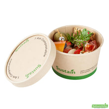 Wholesale Restaurantware Round Bamboo Paper to Go Cup Lid - with Pla Lining, Fits 12 Oz- Bulk