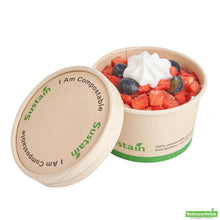Wholesale Restaurantware Round Bamboo Paper to Go Cup Lid - with Pla Lining, Fits 5 Oz- Bulk