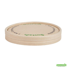 Wholesale Restaurantware Round Bamboo Paper to Go Cup Lid - with Pla Lining, Fits 5 Oz- Bulk