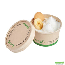 Wholesale Restaurantware Round Bamboo Paper to Go Cup Lid - with Pla Lining, Fits 3 and 4 Oz- Bulk