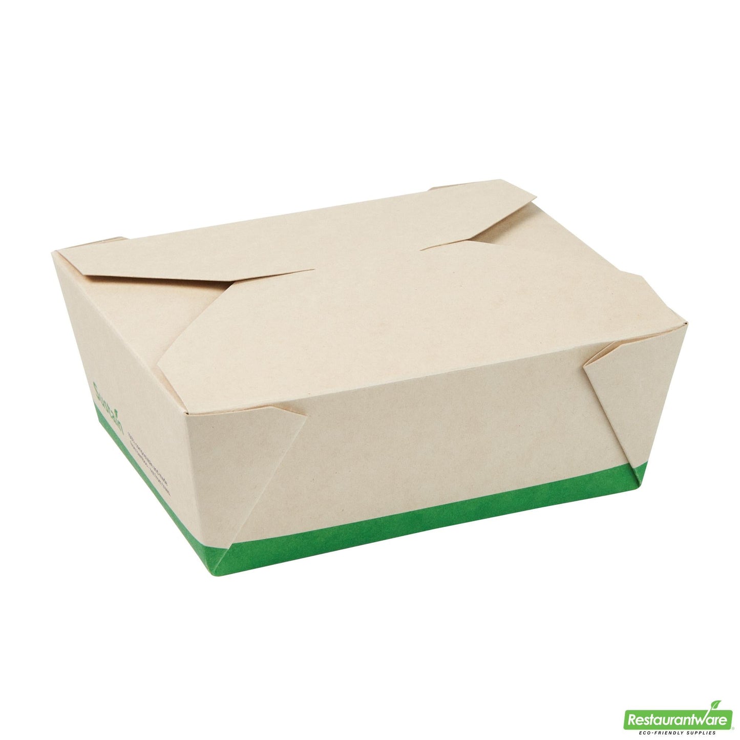 Wholesale Restaurantware 45 Oz Rectangle Bamboo Paper #8 Bio Box Take Out Container- Bulk