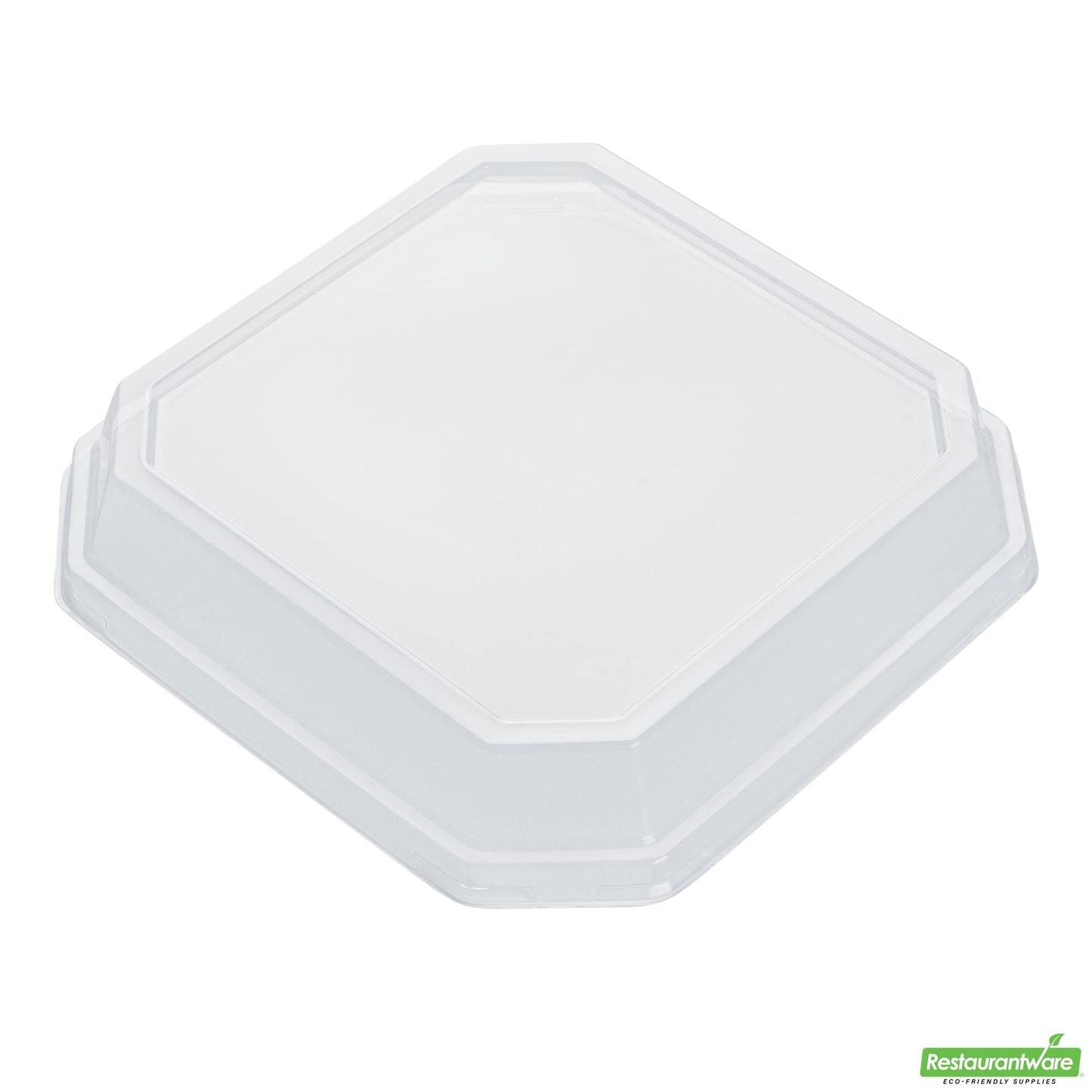 Wholesale Restaurantware Octagonal Clear Pla Plastic Dome Lid - Fits 34 Oz Container- Bulk