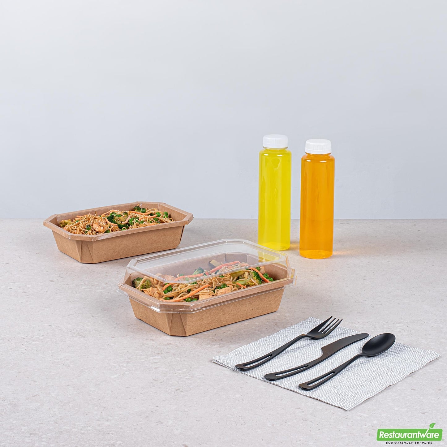 Wholesale Restaurantware Sustain Octagonal Clear Pla Plastic Dome Lid - Fits 41 Oz Container - 9" X 6 1/4" X 1 1/4"- Bulk