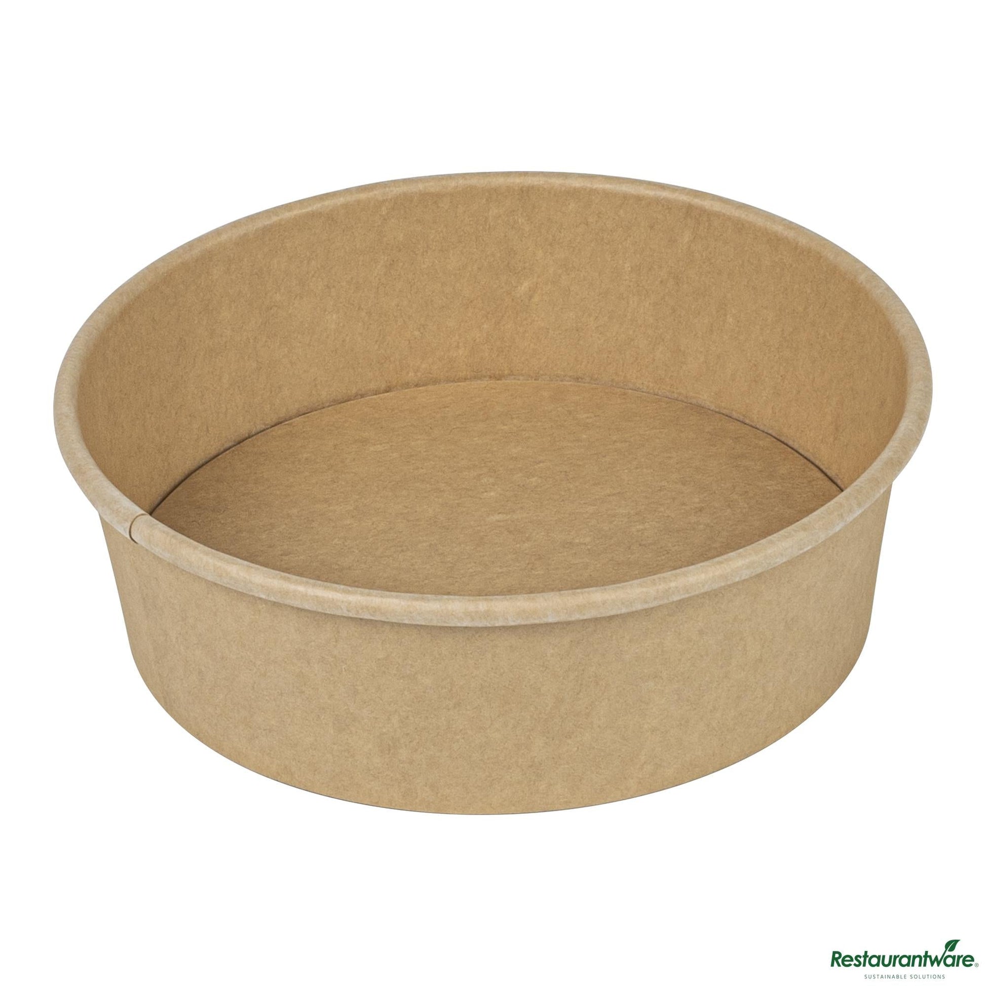 Wholesale Restaurantware 17 Oz Round Kraft Paper Take Out Container - 5.9x5.9x1.8"- Bulk