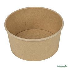Wholesale Restaurantware 34 Oz Round Kraft Paper Take Out Container - 5.9x5.9x3"- Bulk