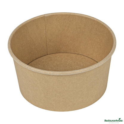 Wholesale Restaurantware 34 Oz Round Kraft Paper Take Out Container - 5.9x5.9x3"- Bulk