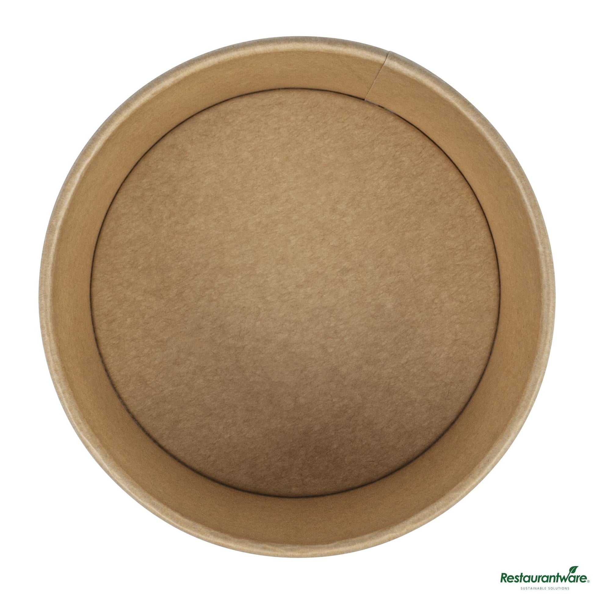 Wholesale Restaurantware 34 Oz Round Kraft Paper Take Out Container - 5.9x5.9x3"- Bulk