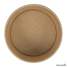 Wholesale Restaurantware 34 Oz Round Kraft Paper Take Out Container - 5.9x5.9x3"- Bulk