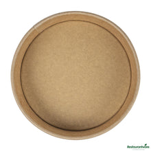 Wholesale Restaurantware 22 Oz Round Kraft Paper Take Out Container - 6.5x6.5x1.9"- Bulk