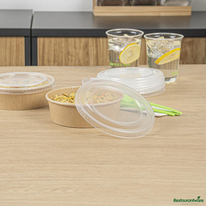 Wholesale Restaurantware Plastic Take Out Container Lid - Fits 17, 25, 33 and 34 Oz Containers - 5.9" X 5.9" X 0.2"- Bulk