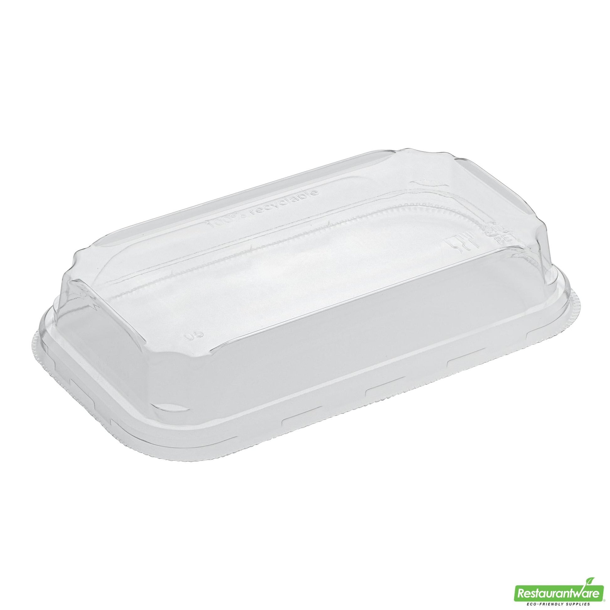 Wholesale Restaurantware Clear Pet Plastic Lid - Fits 6 Oz Sushi Container - 6.4" X 3.7" X 1.2"- Bulk