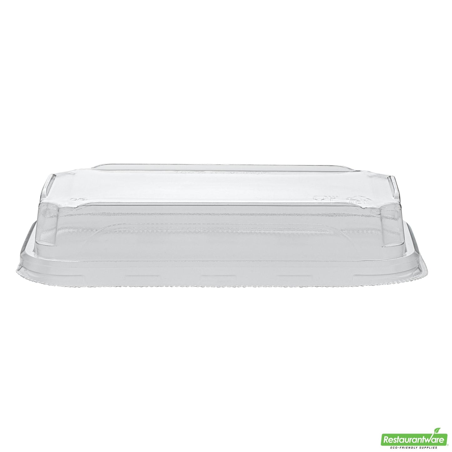 Wholesale Restaurantware Clear Pet Plastic Lid - Fits 6 Oz Sushi Container - 6.4" X 3.7" X 1.2"- Bulk