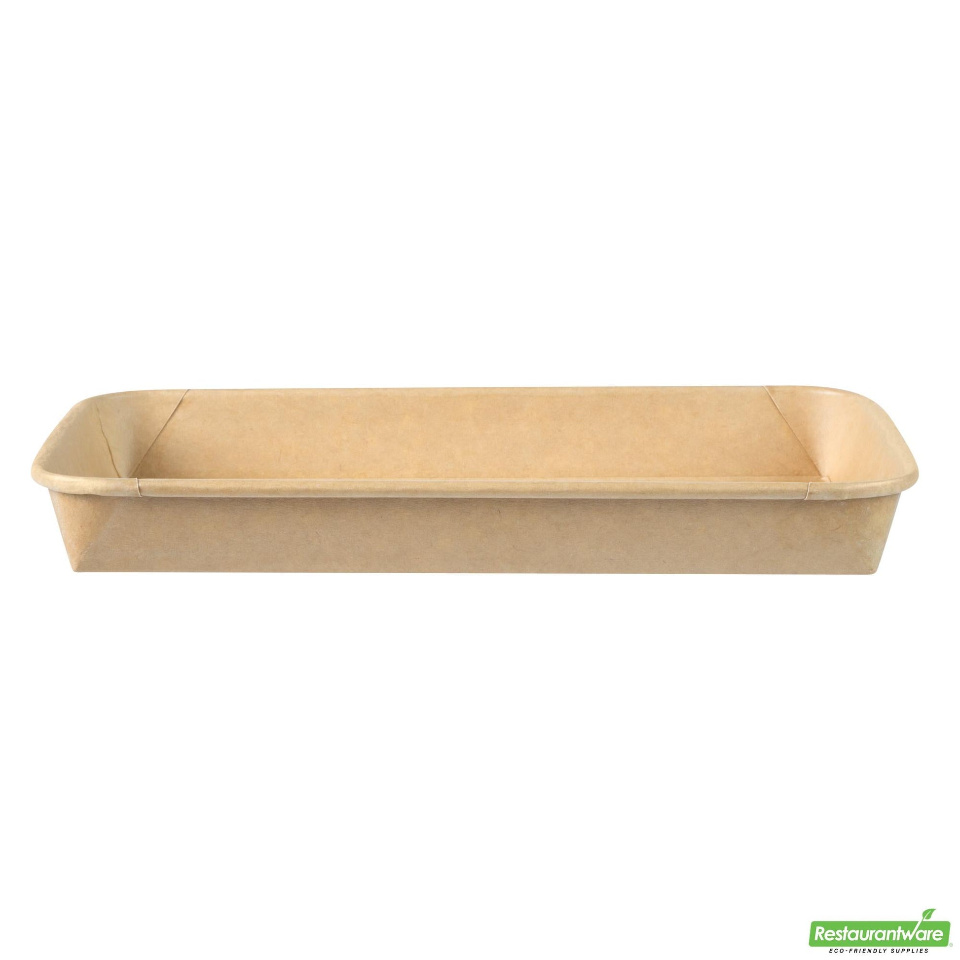 Wholesale Restaurantware 15 Oz Rectangle Kraft Paper Sushi Container - 8.7" X 5.4" X 0.9"- Bulk