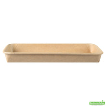 Wholesale Restaurantware 20 Oz Rectangle Kraft Paper Sushi Container - 9.5" X 6" X 0.9"- Bulk