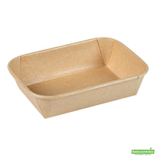 Wholesale Restaurantware 17 Oz Rectangle Kraft Paper Sushi Container - 6.6" X 4.6" X 1.5"- Bulk