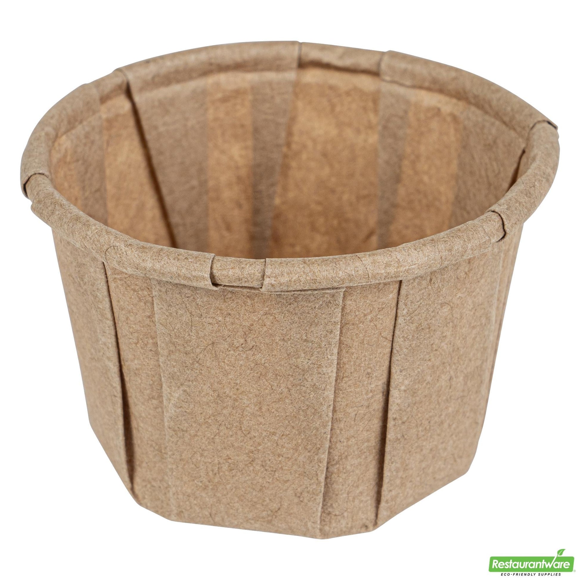 Wholesale Restaurantware Sustain 1 Oz Kraft Paper Portion Cup - Compostable - 100 Count Box- Bulk