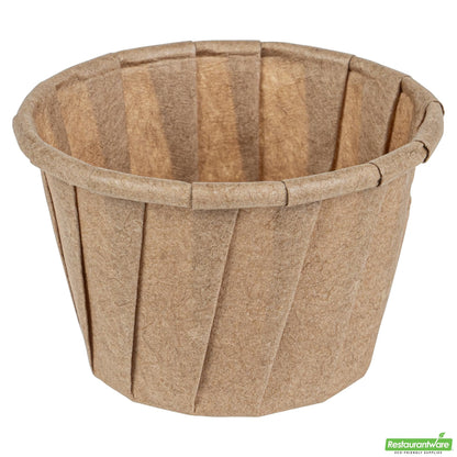 Restaurantware Sustain 1.25 Oz Kraft Paper Portion Cup - Compostable - 100 Count Box