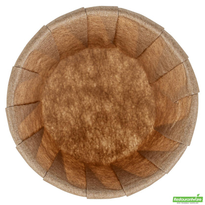 Restaurantware Sustain 1.25 Oz Kraft Paper Portion Cup - Compostable - 100 Count Box