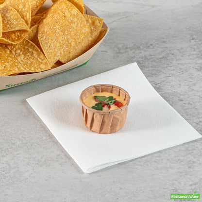 Restaurantware Sustain 1.25 Oz Kraft Paper Portion Cup - Compostable - 100 Count Box