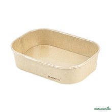 Wholesale Restaurantware Oval Kraft Paper Serving Container - Oven-Safe - 6.8" X 4.7" X 1.6"- Bulk