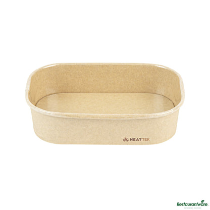 Wholesale Restaurantware Oval Kraft Paper Serving Container - Oven-Safe - 6.8" X 4.7" X 1.6"- Bulk