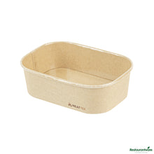Wholesale Restaurantware Oval Kraft Paper Serving Container - Oven-Safe - 6.8" X 4.7" X 2"- Bulk