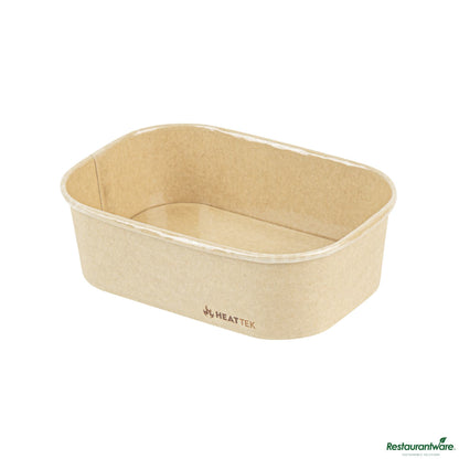 Wholesale Restaurantware Oval Kraft Paper Serving Container - Oven-Safe - 6.8" X 4.7" X 2"- Bulk