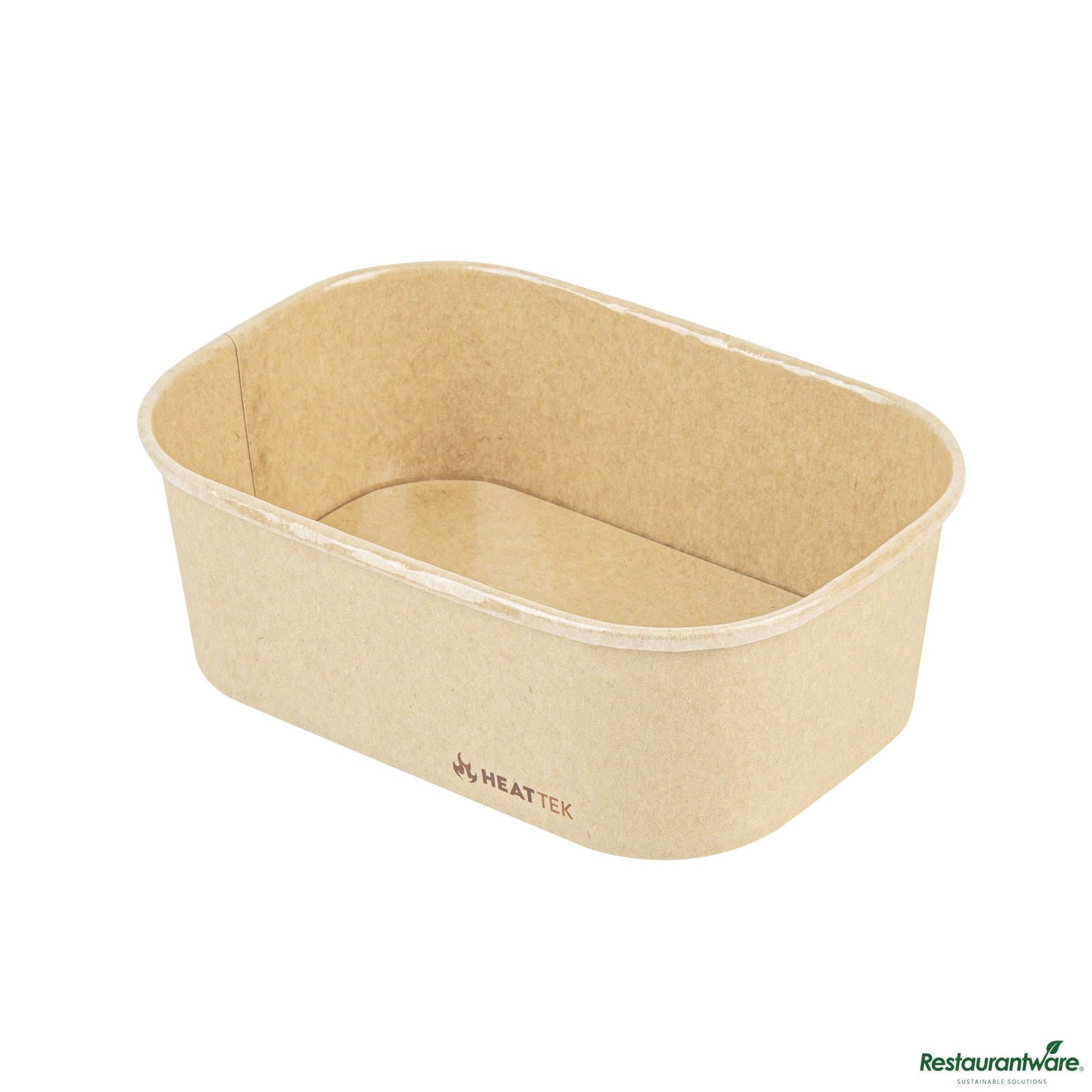Wholesale Restaurantware 25 Oz Oval Kraft Paper Serving Container - Oven-Safe - 6.8" X 4.7" X 2.3"- Bulk