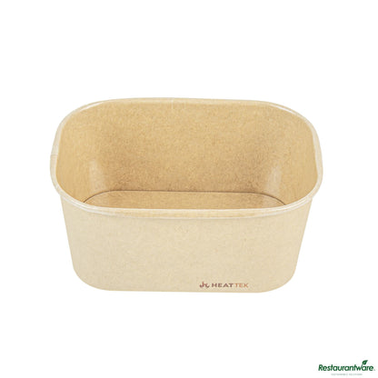 Wholesale Restaurantware 34 Oz Oval Kraft Paper Serving Container - Oven-Safe - 6.8" X 4.7" X 3"- Bulk