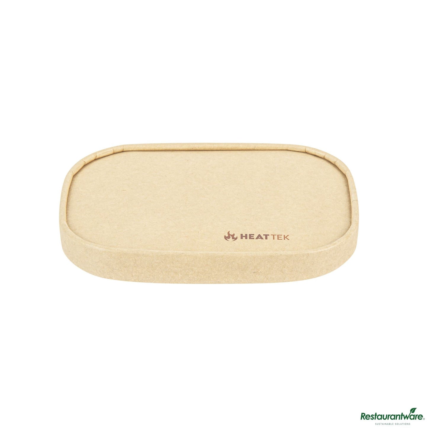 Wholesale Restaurantware Oval Kraft Paper Lid - Fits 17, 20, 25 and 34 Oz Serving Container - 6.8" X 4.7" X 0.8"- Bulk