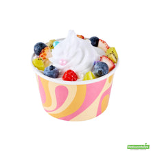 Wholesale Restaurantware 8 Oz Round Tropical Twist Paper to Go Cup - 3.8" X 3.8" X 2.3"- Bulk