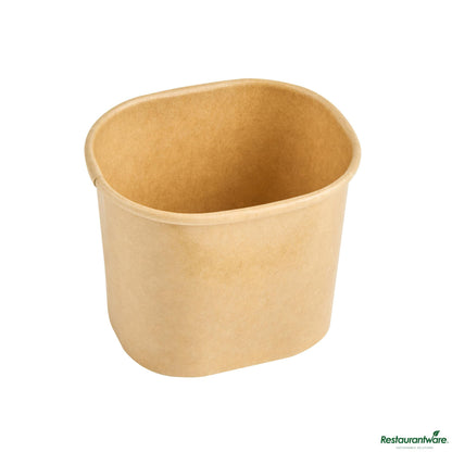 Wholesale Restaurantware 5 Oz Square Kraft Paper to Go Cup - 3" X 2.5" X 2.4"- Bulk