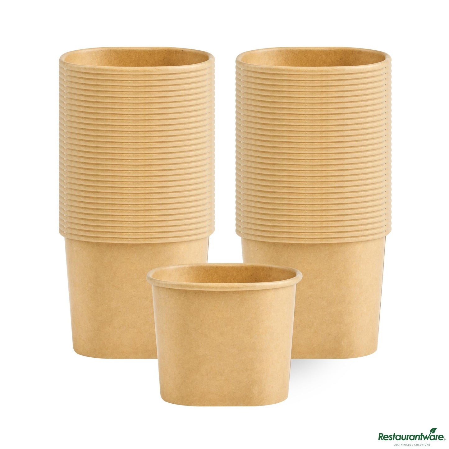 Wholesale Restaurantware 5 Oz Square Kraft Paper to Go Cup - 3" X 2.5" X 2.4"- Bulk
