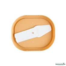 Wholesale Restaurantware Square Brown Plastic Lid - Fits 4 Oz to Go Cup, with Spoon - 3" X 2.5" X 0.5"- Bulk