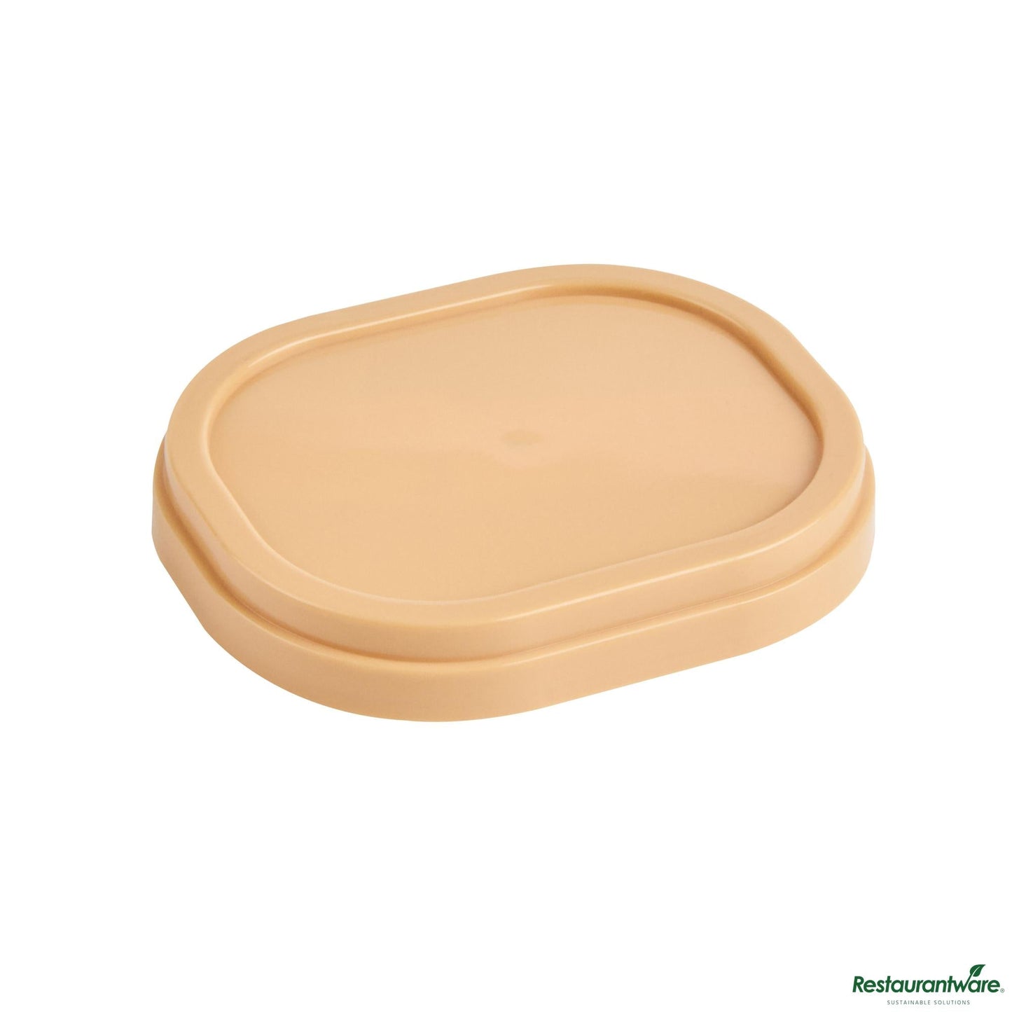 Wholesale Restaurantware Square Brown Plastic Lid - Fits 4 Oz to Go Cup, with Spoon - 3" X 2.5" X 0.5"- Bulk