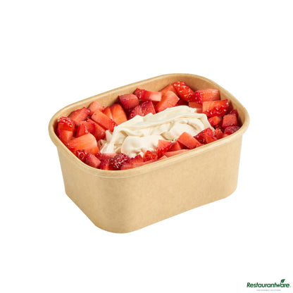 Wholesale Restaurantware 7 Oz Square Kraft Paper to Go Cup - 4.2" X 3.2" X 1.8"- Bulk