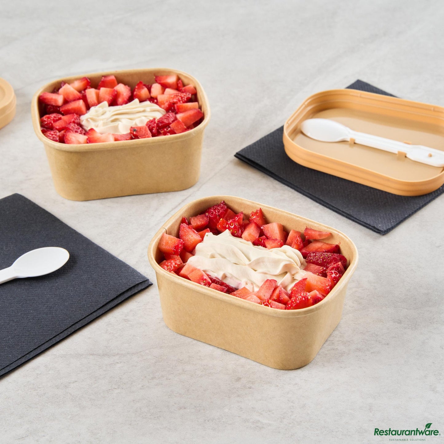 Wholesale Restaurantware 7 Oz Square Kraft Paper to Go Cup - 4.2" X 3.2" X 1.8"- Bulk