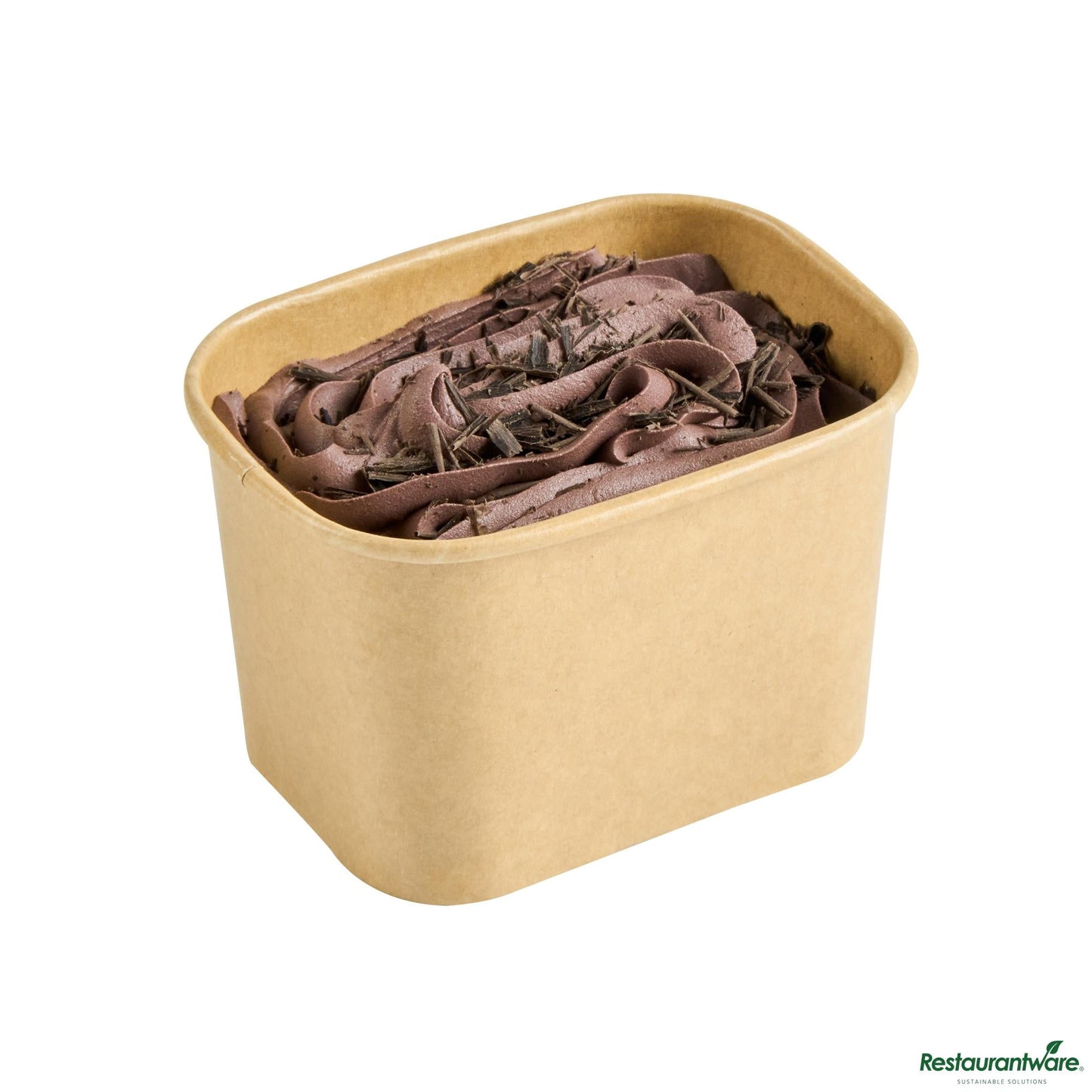 Restaurantware 12 Oz Square Kraft Paper to Go Cup - 4.2" X 3.2" X 2.7"