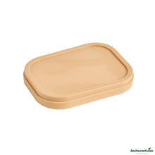 Wholesale Restaurantware Square Brown Plastic Lid - Fits 7 and 12 Oz to Go Cups, with Spoon - 4.2" X 3.2" X 0.6"- Bulk