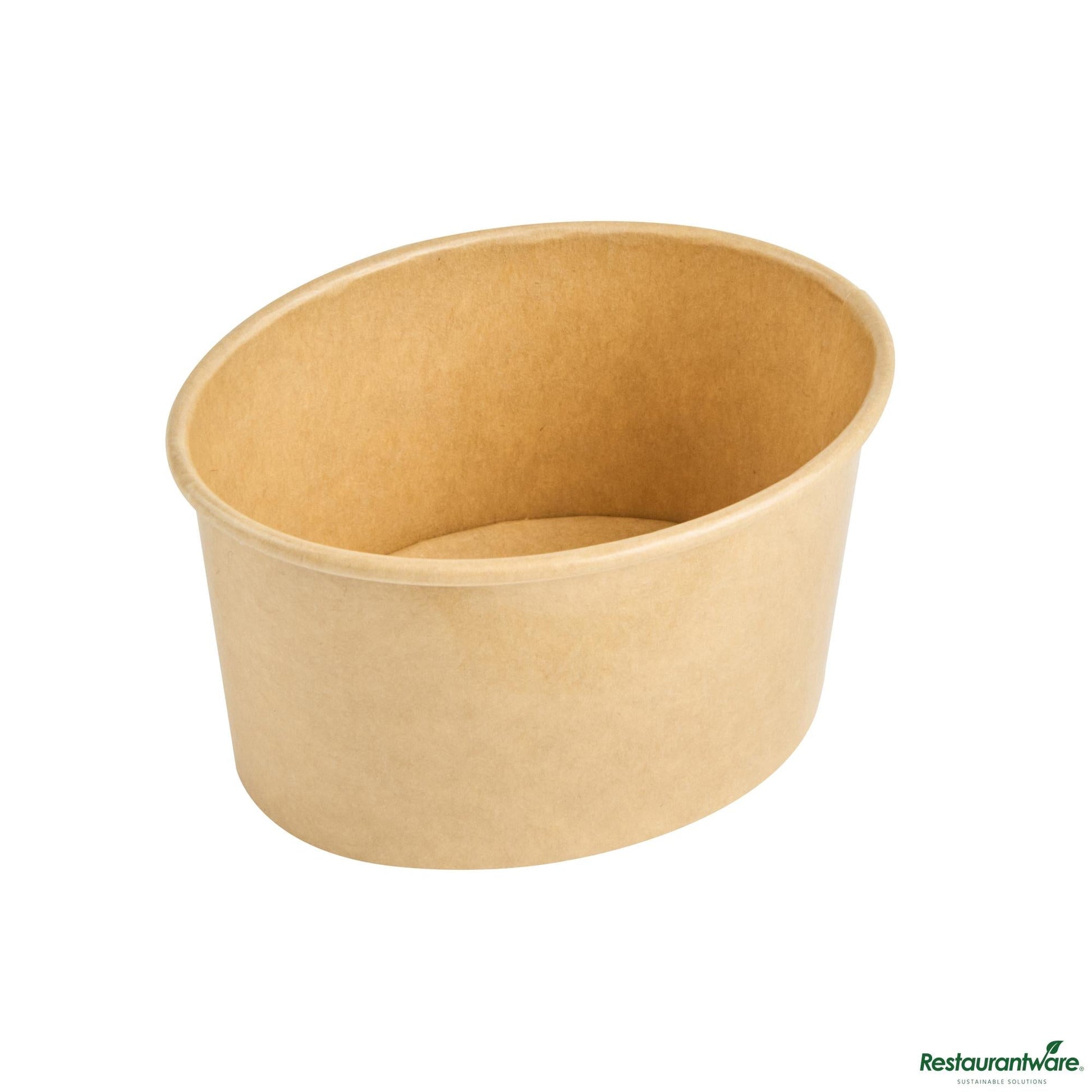 Wholesale Restaurantware 6 Oz Oval Kraft Paper to Go Cup - 3.9" X 3" X 2.1"- Bulk