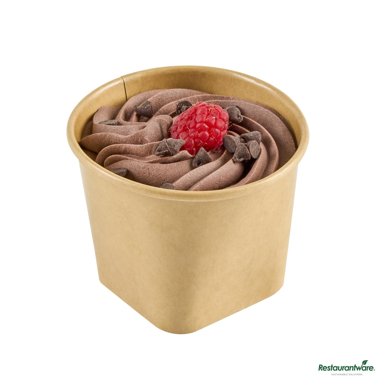 Restaurantware 6 Oz Round Kraft Paper to Go Cup - with Square Bottom - 3.4" X 3.4" X 2.6"