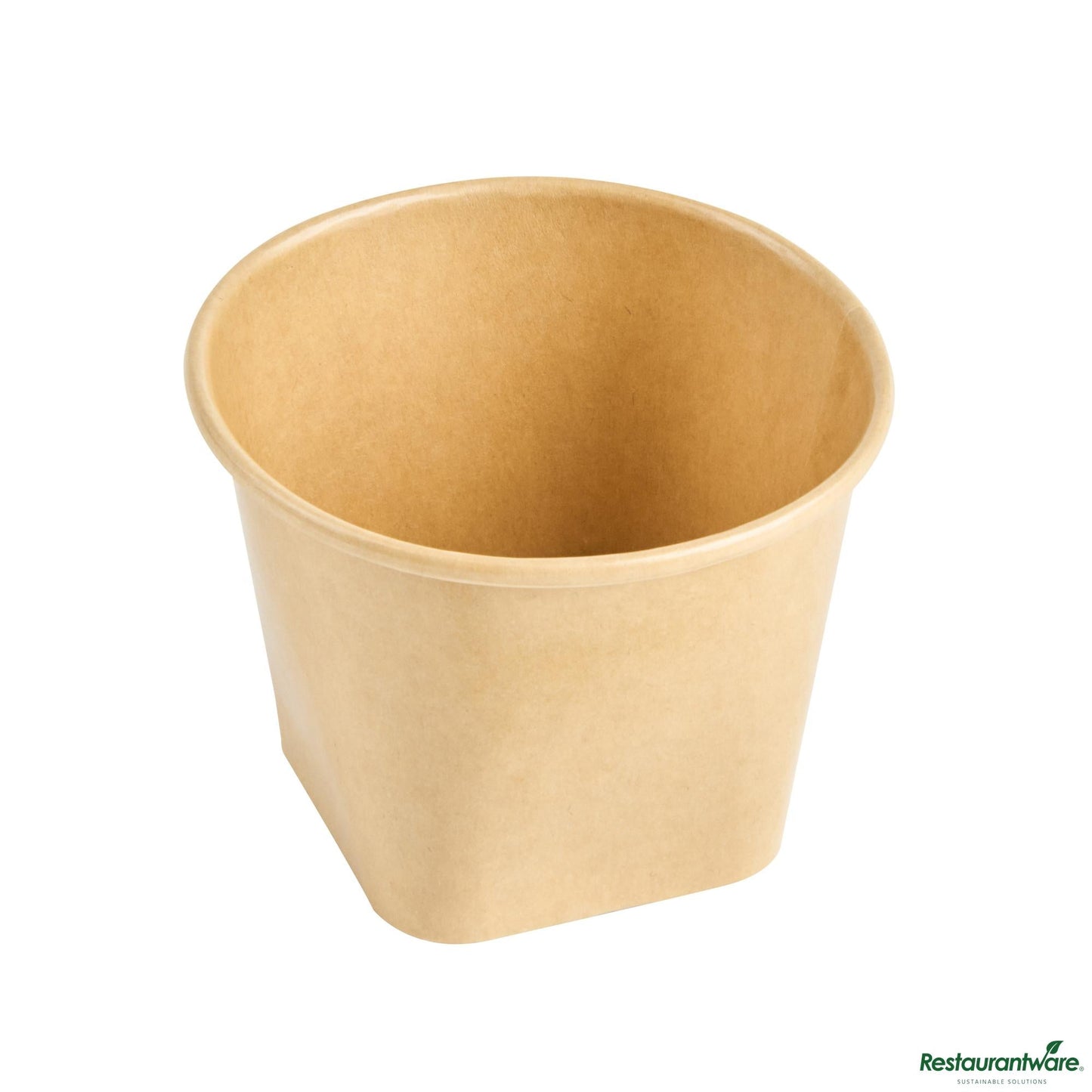 Restaurantware 6 Oz Round Kraft Paper to Go Cup - with Square Bottom - 3.4" X 3.4" X 2.6"