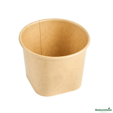 Wholesale Restaurantware 12 Oz Round Kraft Paper to Go Cup - with Square Bottom - 3.8" X 3.8" X 2.9"- Bulk