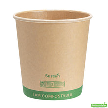 Wholesale Restaurantware 24 Oz Round Kraft Paper Soup Container - Compostable - 4.5" X 4.5" X 4.4"- Bulk