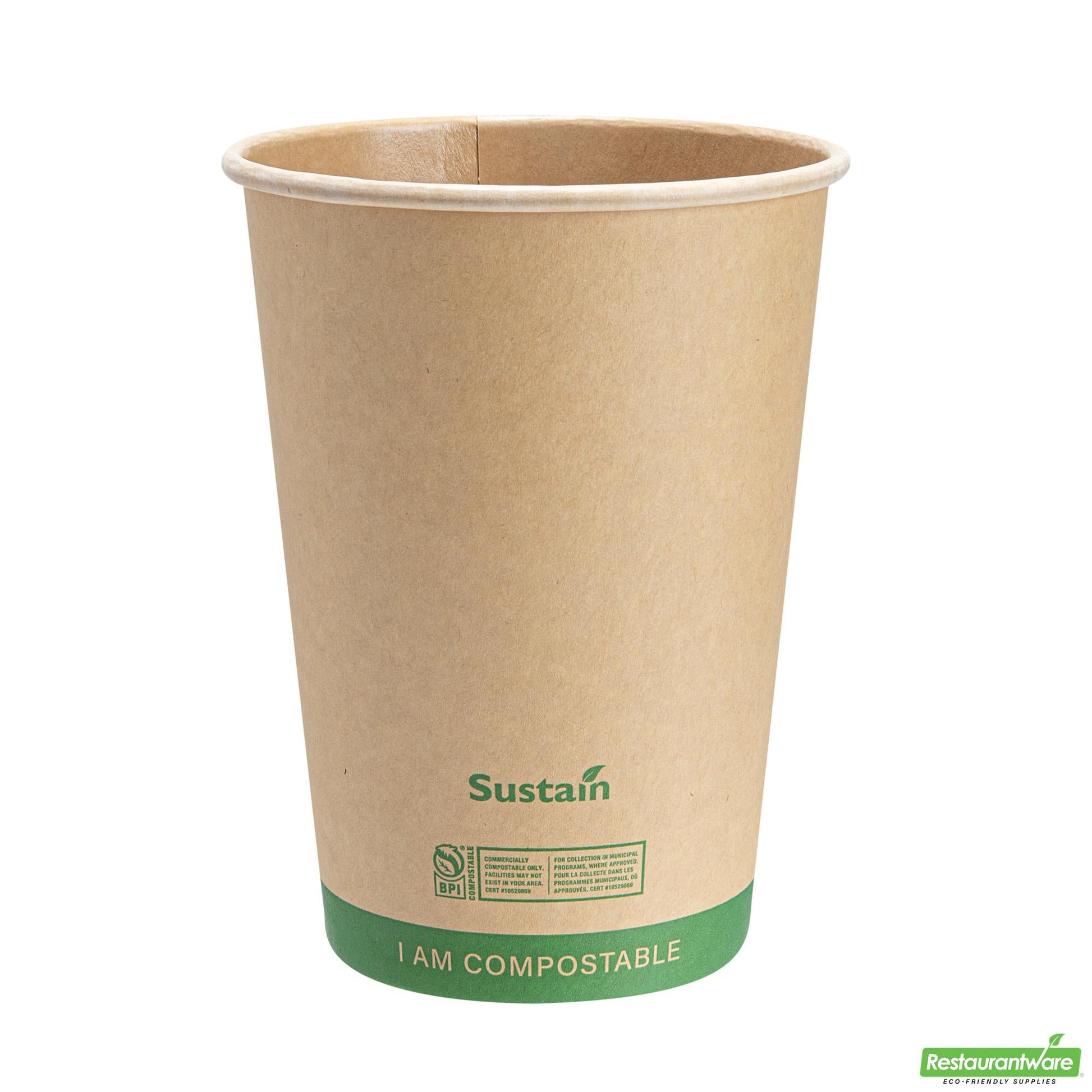 Wholesale Restaurantware 32 Oz Round Kraft Paper Soup Container - Compostable - 4.5" X 4.5" X 5.8"- Bulk