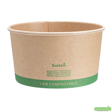 Wholesale Restaurantware 34 Oz Round Kraft Paper Take Out Container - Compostable - 5.9" X 5.9" X 3.2"- Bulk