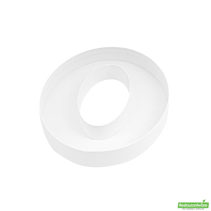 Restaurantware Base White Paper Charcuterie Fillable Number 0 Tray - 12" X 10" X 1.6"