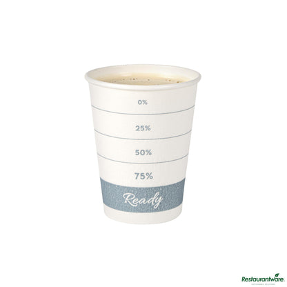 Restaurantware 12 Oz Green Paper Insulated Hot Cup - 2.3" X 2.3" X 4.3"